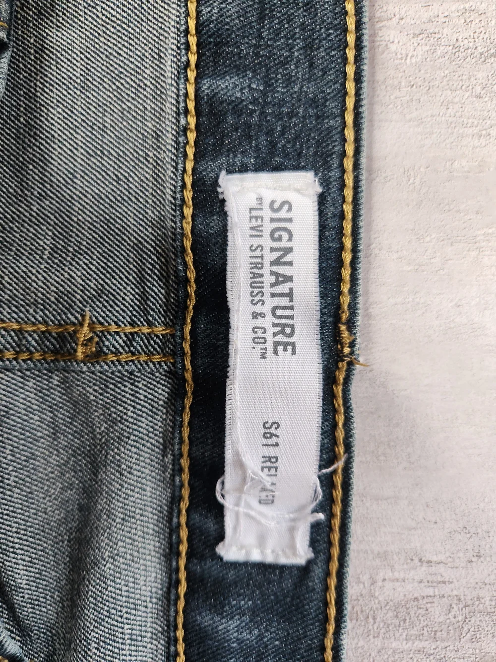 Signature by Levi Strauss Dark Blue Chinos